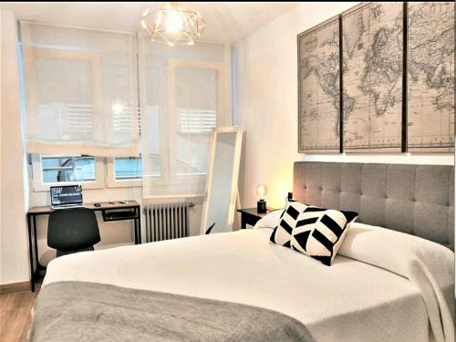 Кровать или кровати в номере Suite Haus Vargas