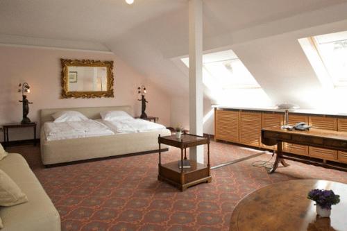 Cama o camas de una habitación en Hotel Behrmann