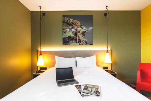 Katil atau katil-katil dalam bilik di ibis Styles Lyon Centre Confluence
