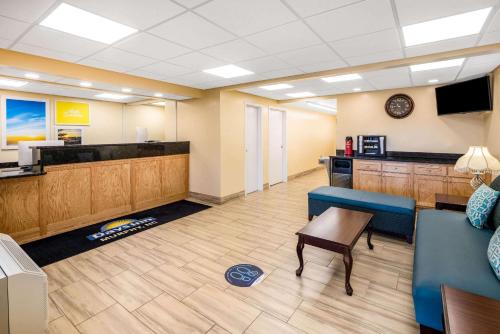 a lobby of a hospital with a couch and a table at Days Inn by Wyndham Murphy in Murphy