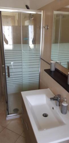 A bathroom at CasaLory