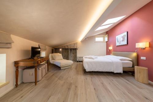 Posteľ alebo postele v izbe v ubytovaní Borgo Cantagallo Casa Ofelia