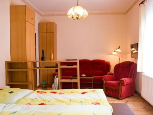 Posezení v ubytování Ferienwohnung Am Ginkgobaum
