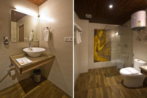 Vonios kambarys apgyvendinimo įstaigoje Hotel Avishi Greens, Manali