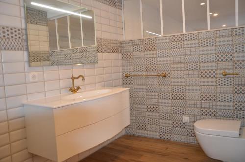 Et badeværelse på casa funtana d u frusteru