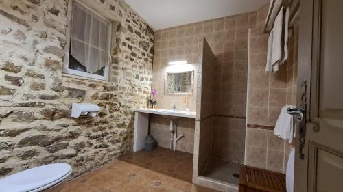 A bathroom at La Bastide Saint Bach