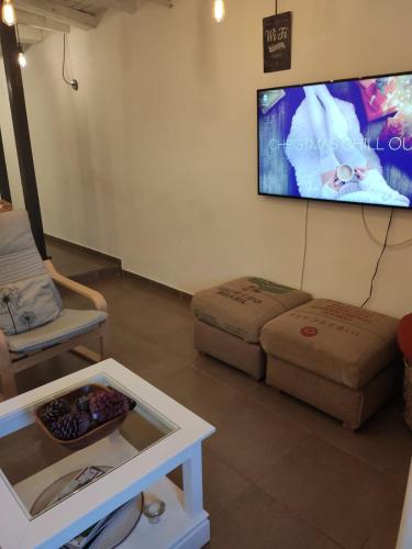 Ruang duduk di Cerverahouse