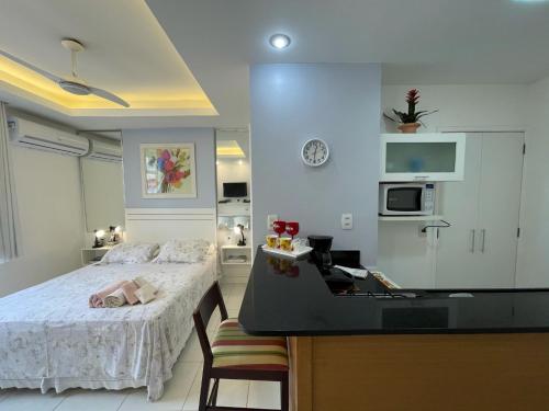 Nhà bếp/bếp nhỏ tại Apartamentos em Ipanema