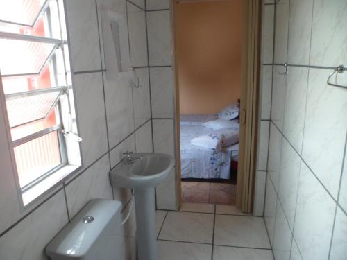 A bathroom at Candairó Hotel Pousada