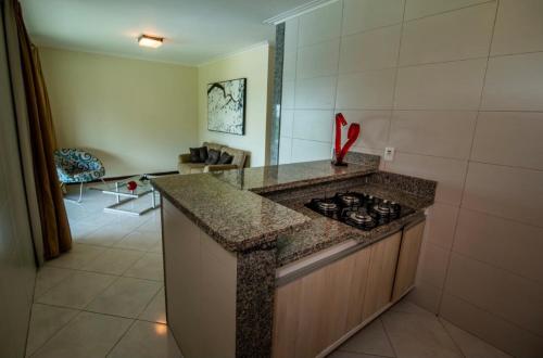 Η κουζίνα ή μικρή κουζίνα στο Hotel Fazenda Alto Alegre