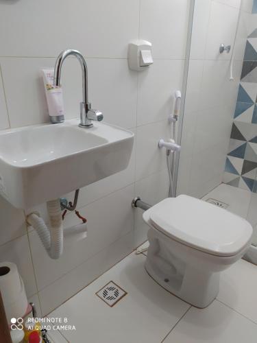 Ванная комната в Espaço Mangue House