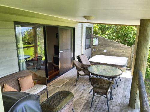 Zona de estar de Cabins @ The View