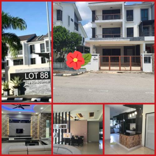 雙溪大年的住宿－Homestay LOT 88 Sungai Petani，房屋照片的拼贴