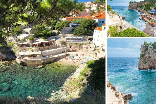 Mediteran with garden next to beach and Old Town