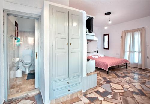 Koupelna v ubytování New Aurora Apts Studios