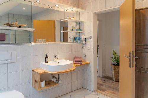 Ванна кімната в Ferienwohnungen Lohner Höhe