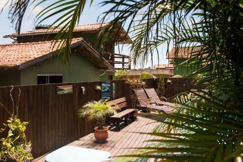 Κήπος έξω από το Cabanas Prema