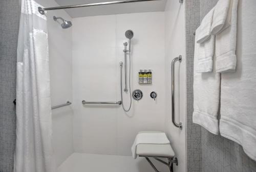 Bilik mandi di Holiday Inn Express - Milwaukee Downtown, an IHG Hotel
