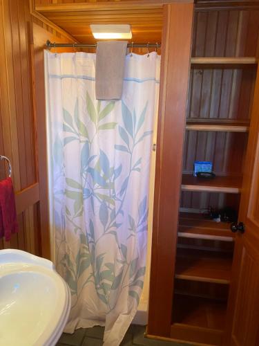 Bilik mandi di Whistling Winds Motel