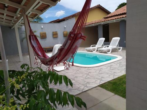 Bazén v ubytování CASA COM PISCINA no CENTRO nebo v jeho okolí