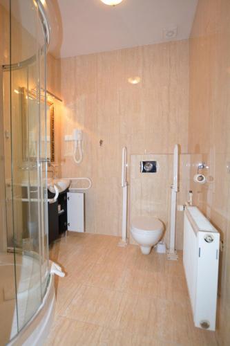 Koupelna v ubytování Hotel Gracja