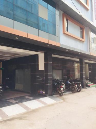 a group of motorcycles parked outside of a building at Mayda Inn- A Boutique Hotel in New Delhi