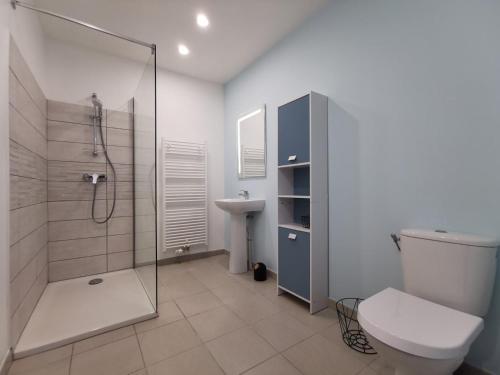 Ett badrum på Villa 5 chambres - 3 salles de bain