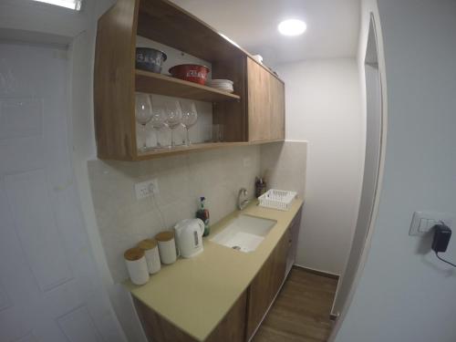 Kuchyň nebo kuchyňský kout v ubytování Orel's Ground floor Apartment