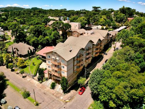 an overhead view of a large apartment building at Sky Ville Hotel Canela in Canela
