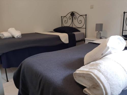 Een bed of bedden in een kamer bij Casa Pedrina
