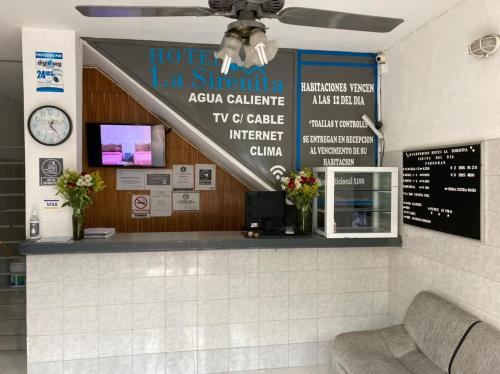 En TV eller et underholdningssystem på La Sirenita