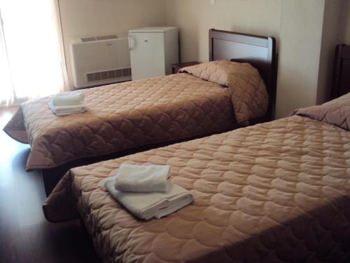 En eller flere senger på et rom på Hotel Terelidis House
