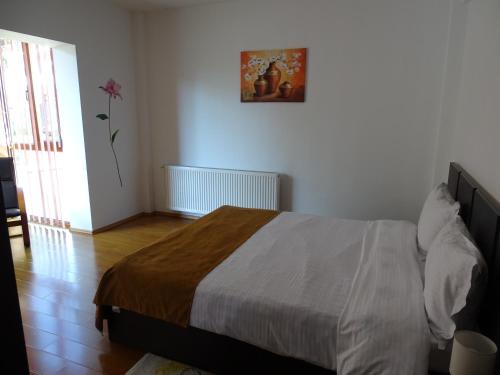 a bedroom with a large bed in a room at Alpin Residence in Sinaia