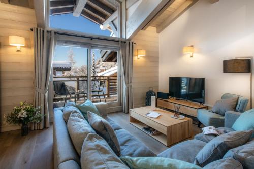 Χώρος καθιστικού στο Kinabalu by Alpine Resorts