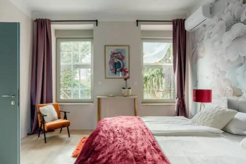 Postel nebo postele na pokoji v ubytování Apartment A.B.S. Secret Oasis