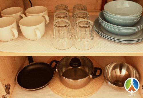 Camping lago 3 comuniにあるコーヒーまたはお茶