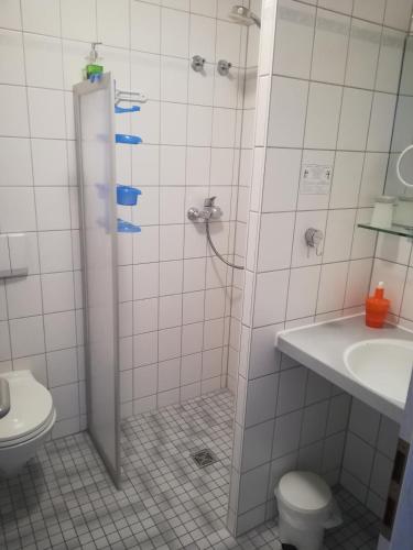 Koupelna v ubytování Hotelpension Gästehaus Birgit