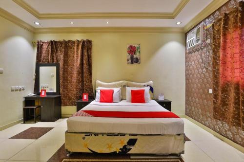 Krevet ili kreveti u jedinici u okviru objekta البيت الأخضر للوحدات الفندقية Green House