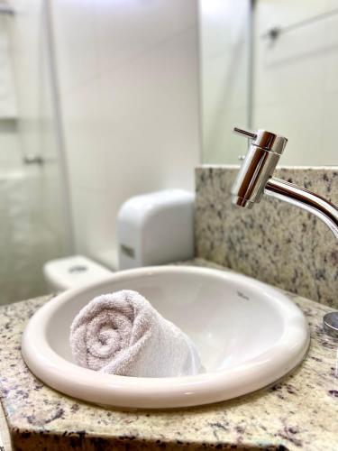 Ванная комната в Hotel Porto Salvador