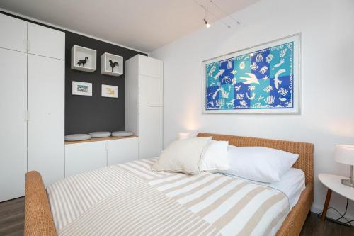 Ein Bett oder Betten in einem Zimmer der Unterkunft Apartmentanlage Wennseestraße Kleines Glück