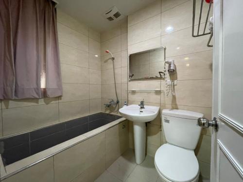 Koupelna v ubytování Da Fang Hotel