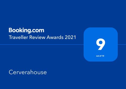 a screenshot of the travel review awards with the number at Cerverahouse in Cervera de Buitrago