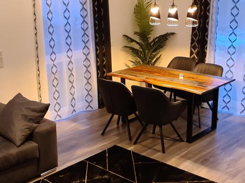 Χώρος καθιστικού στο Ferienwohnung Andiana