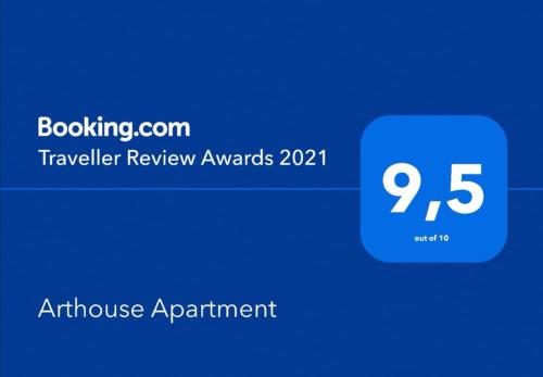 Certifikát, hodnocení, plakát nebo jiný dokument vystavený v ubytování Arthouse Apartment