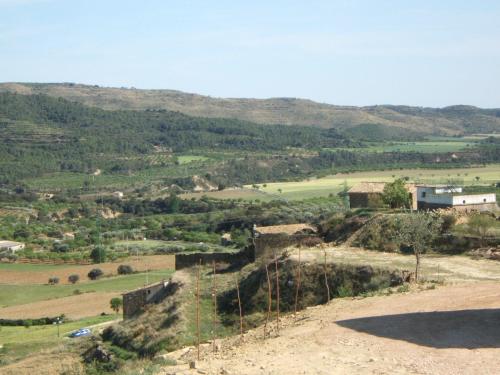 a view from the top of a hill at Casa Felisa Pirineo Aragonés in Santa Eulalia de Gállego