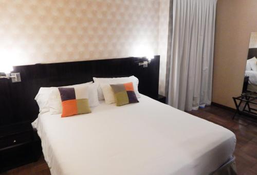 Ένα ή περισσότερα κρεβάτια σε δωμάτιο στο Ribera Sur Hotel