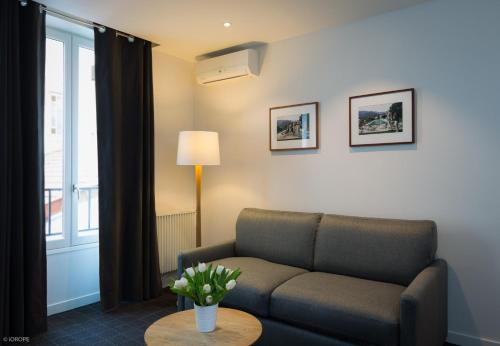 Posezení v ubytování Hotel Mirabeau Eiffel
