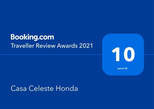 a screenshot of a cell phone with the number at Casa Celeste Honda in Honda