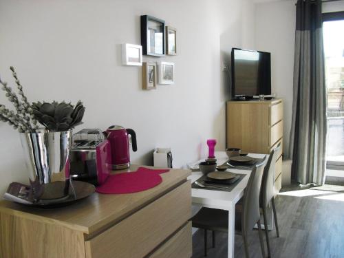 Dapur atau dapur kecil di Studio à Deux Pas d'Aix