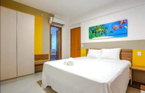 Tempat tidur dalam kamar di Olímpia Thermas Resort